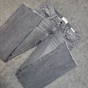 Frame Denim Jeans Womens 28 Gray Dark Wash Y2K Streetwear Le Bootcut Frayed Hem